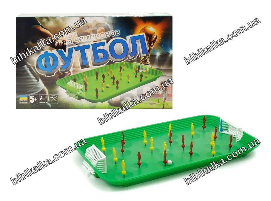 Настольный футбол Лига чемпионов M-toys, поле 49х29,5 см, пластиковый мяч в комплекте, для детей и семейных игр
