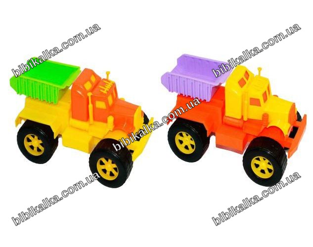 Игрушечный самосвал Трак из высокопрочного пластика размером 25 x 13 x 14 см, разноцветный, для игр дома и на улице
