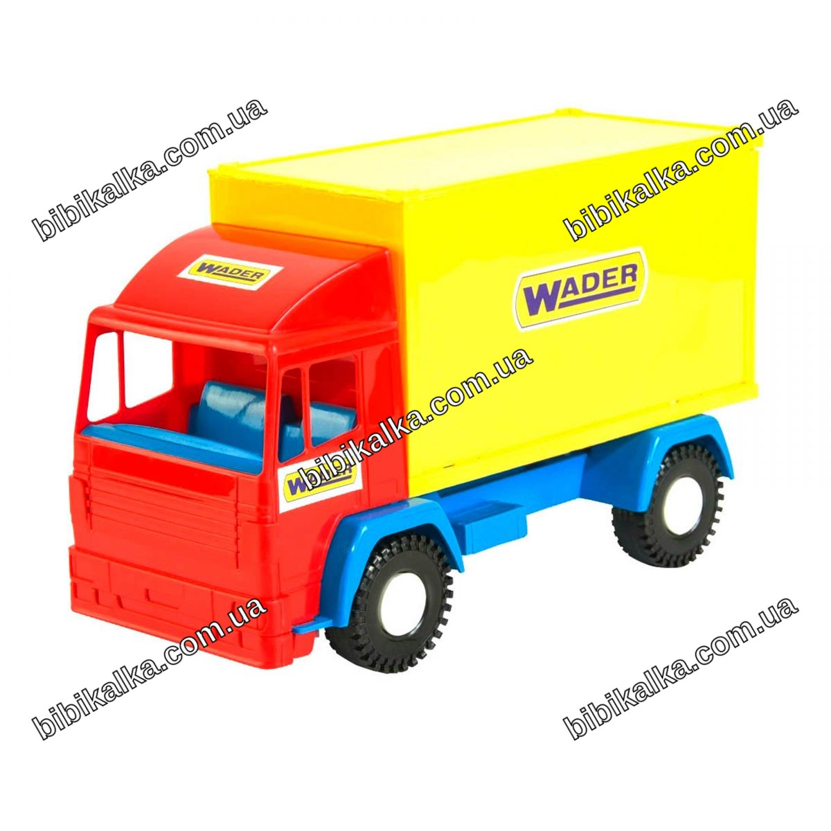 Пластикова вантажівка-контейнеровоз Mini truck Wader розміром 10х14х24 см для гри вдома та на вулиці