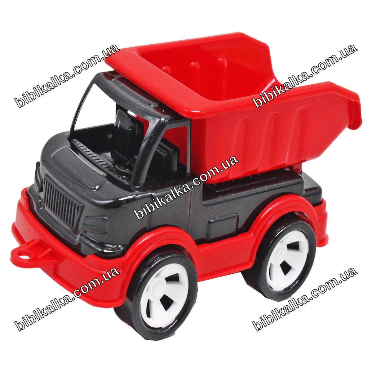 Грузовик пластиковый Mini Matik с откидным кузовом размером 12х16,5х6,5 см для игр дома и на улице, производство Украина
