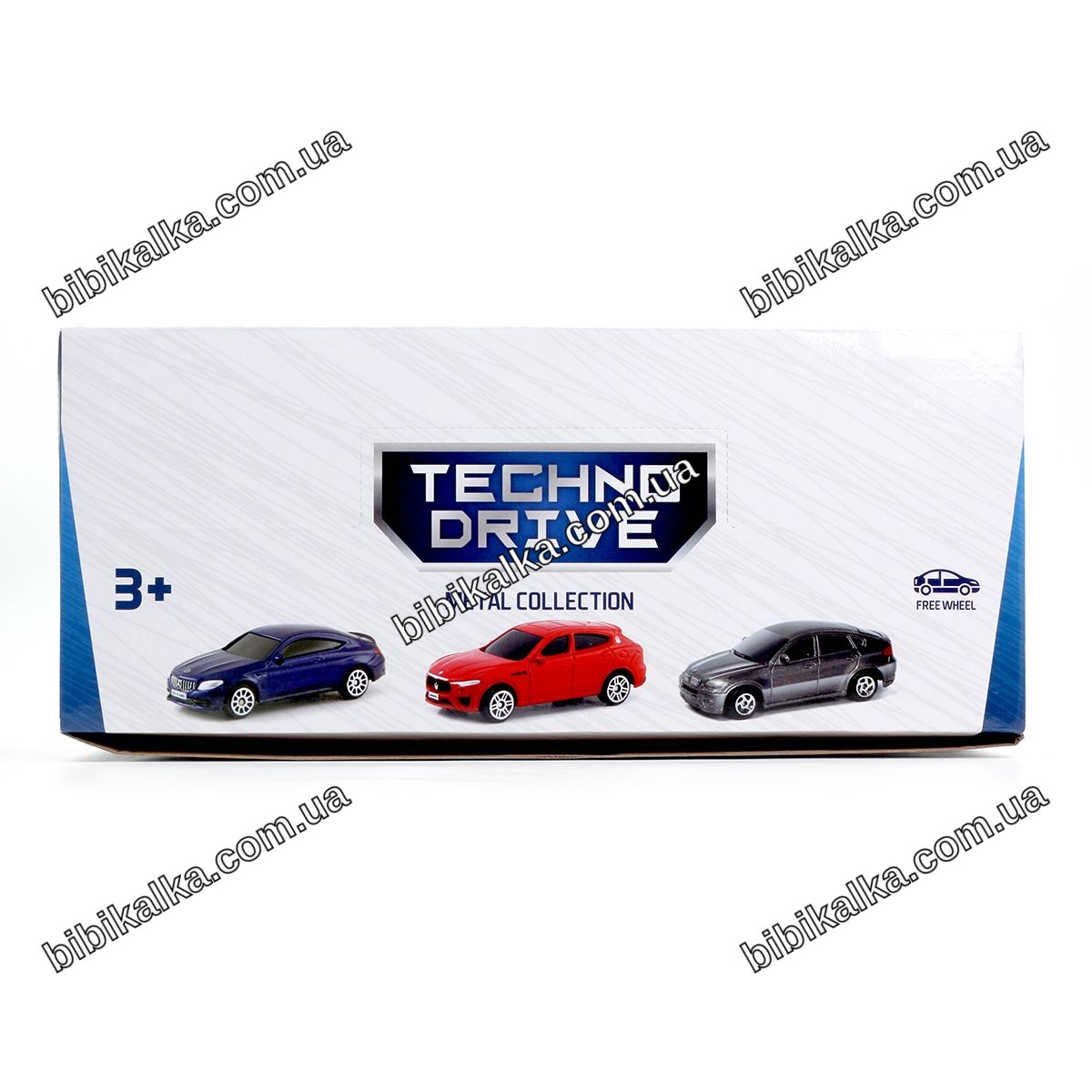 Машинка пластиковая Techno Drive микс, размер 7х3х2.5 см, ударостойкий пластик, для детей от 3 лет и коллекционирования