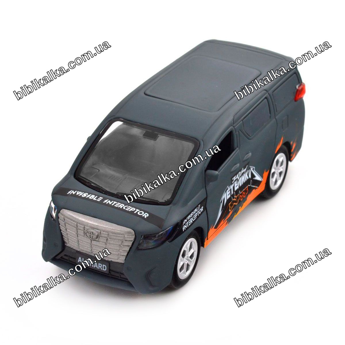 Машинка металлическая TechnoDrive Toyota Alphard серии Шевроны Героев масштаб 1:43 с открывающимися дверцами для коллекционирования