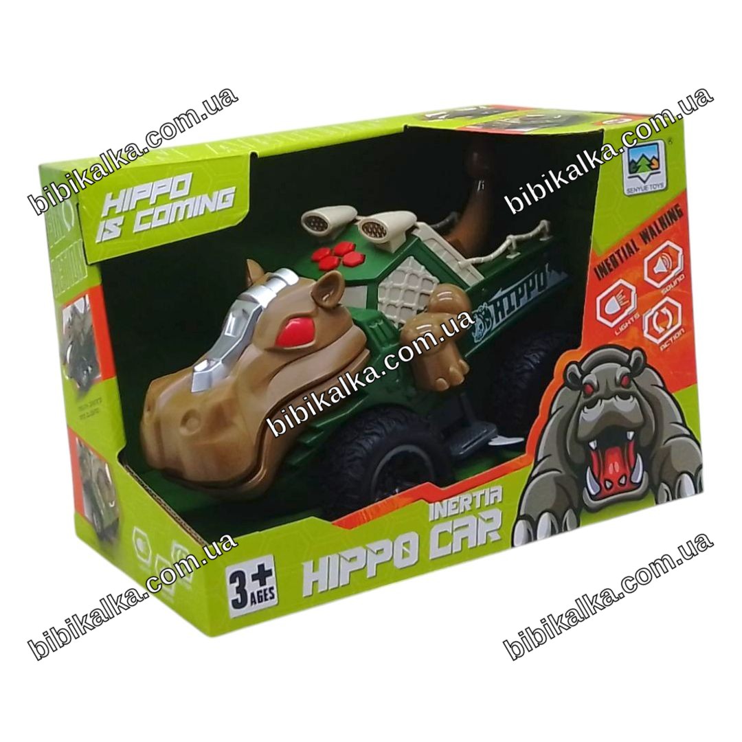 Джип-монстр Бегемот SENYUE TOYS інерційна іграшка зі світлом і звуком на гумових колесах для дітей
