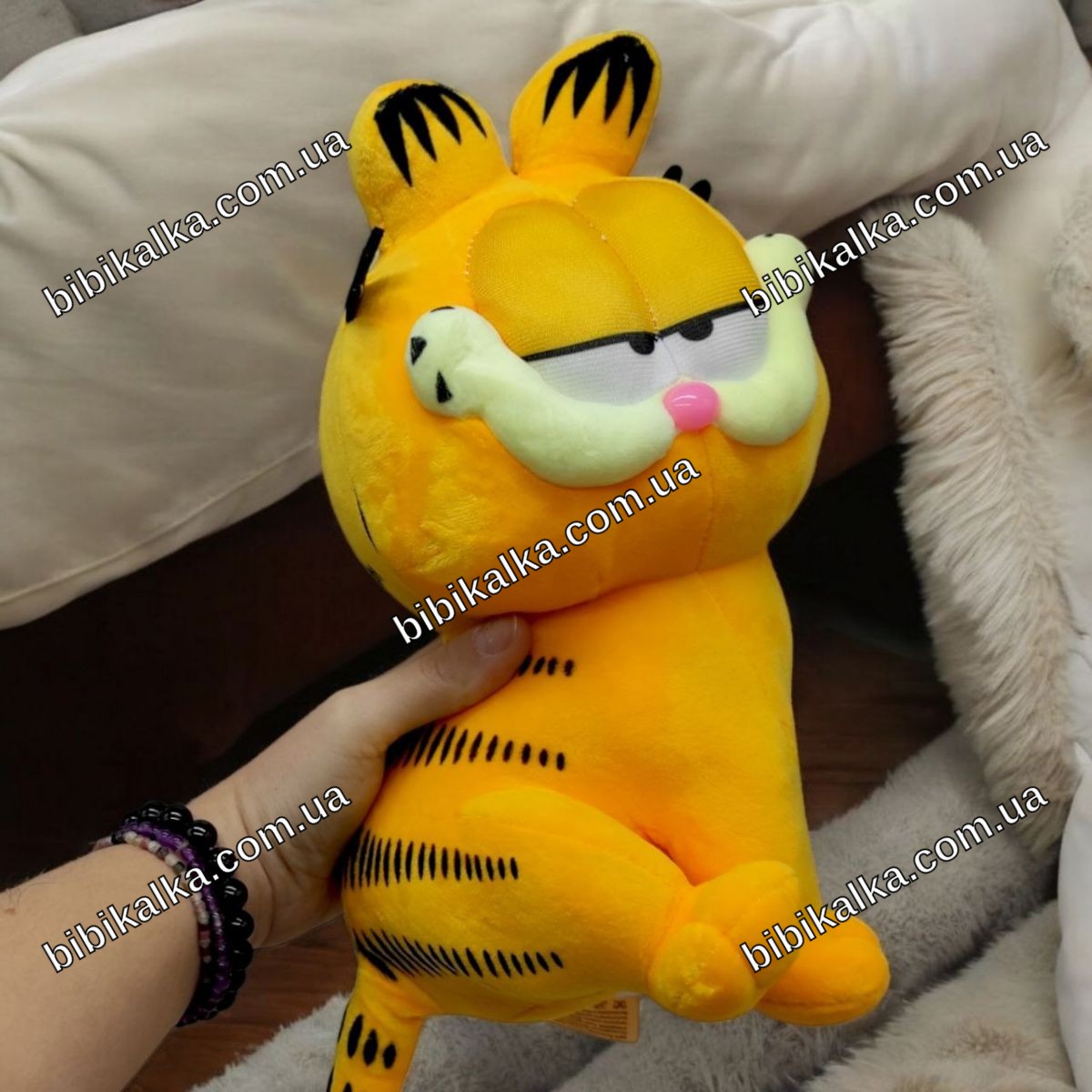 Мягкая игрушка Garfield 27 см MIC — пушистый Гарфилд для детей от 3 лет, комбинированный материал, вес 250 г