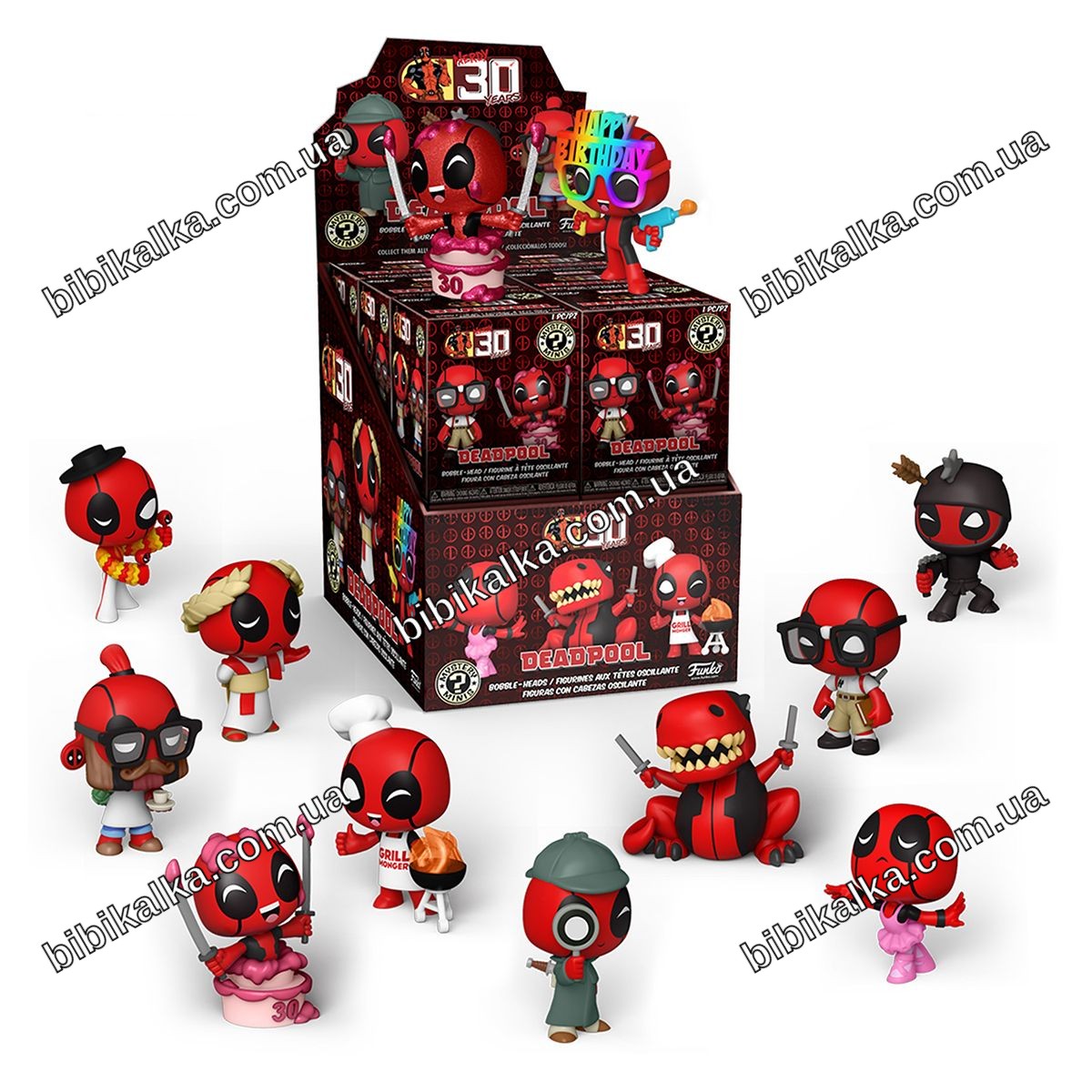 Фигурка Funko Mystery Minis Дэдпул – коллекционный сюрприз, высота 7 см, винил, одна из 12 моделей для коллекционеров и фанатов Marvel