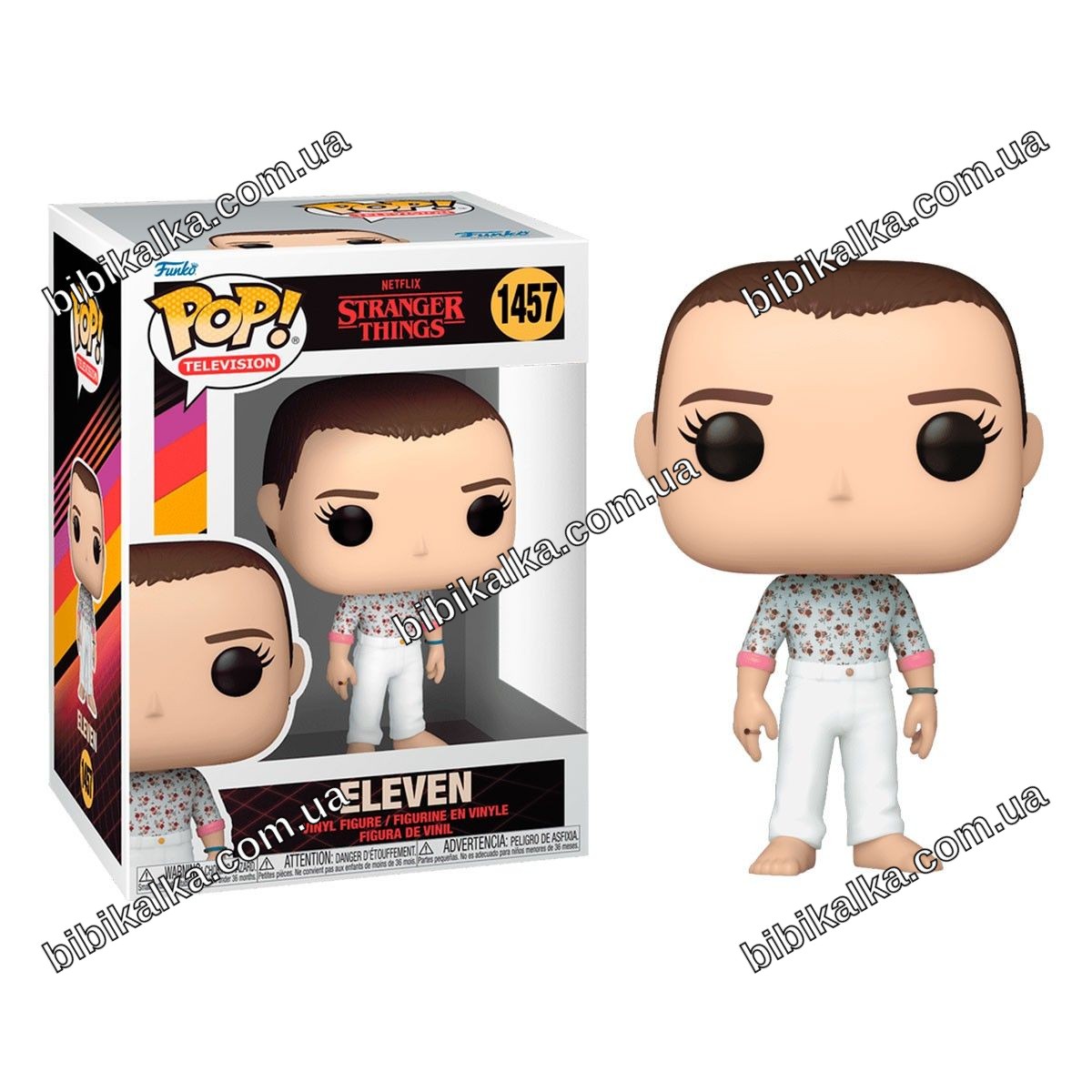 Ігрова фігурка Funko POP! Одинадцять (w/CH) із серіалу Дивні Дива, вініл, висота 9.6 см, Chase-версія для колекціонерів