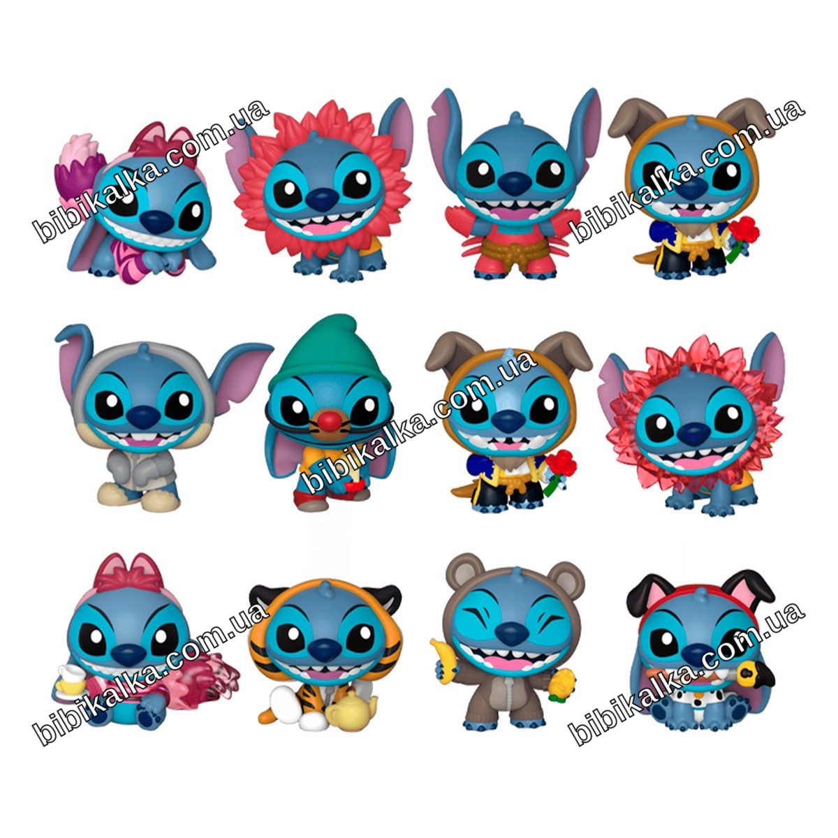 Коллекционная фигурка Funko Mystery Minis Стич в костюме, высота 7 см, 12 вариантов для фанатов Disney