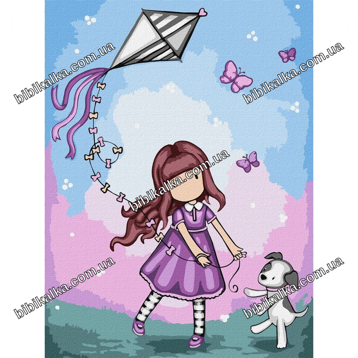 Картина за номерами Santoro Gorjuss Collection Don’t Fly Away 30х40 см з фарбами та пензлями для творчості та декору