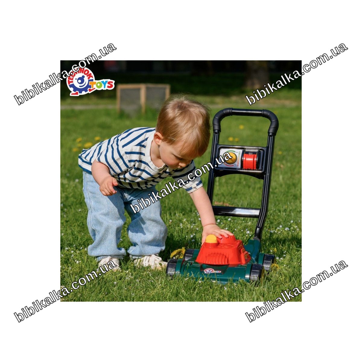 Іграшкова газонокосарка ТехноК арт. 9611 для дітей, українське виробництво, чудовий подарунок малюкам