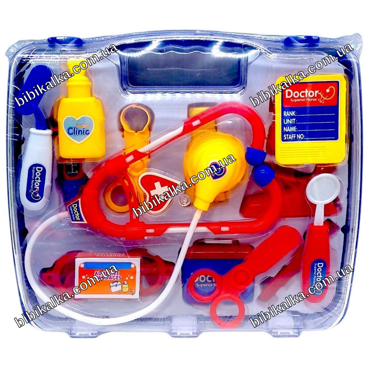 Лікарський набір у саквояжі YG Toys 26.4x23.8x6 см з аксесуарами для рольової гри для дітей