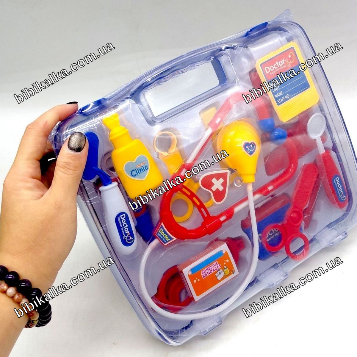 Лікарський набір у саквояжі YG Toys 26.4x23.8x6 см з аксесуарами для рольової гри для дітей